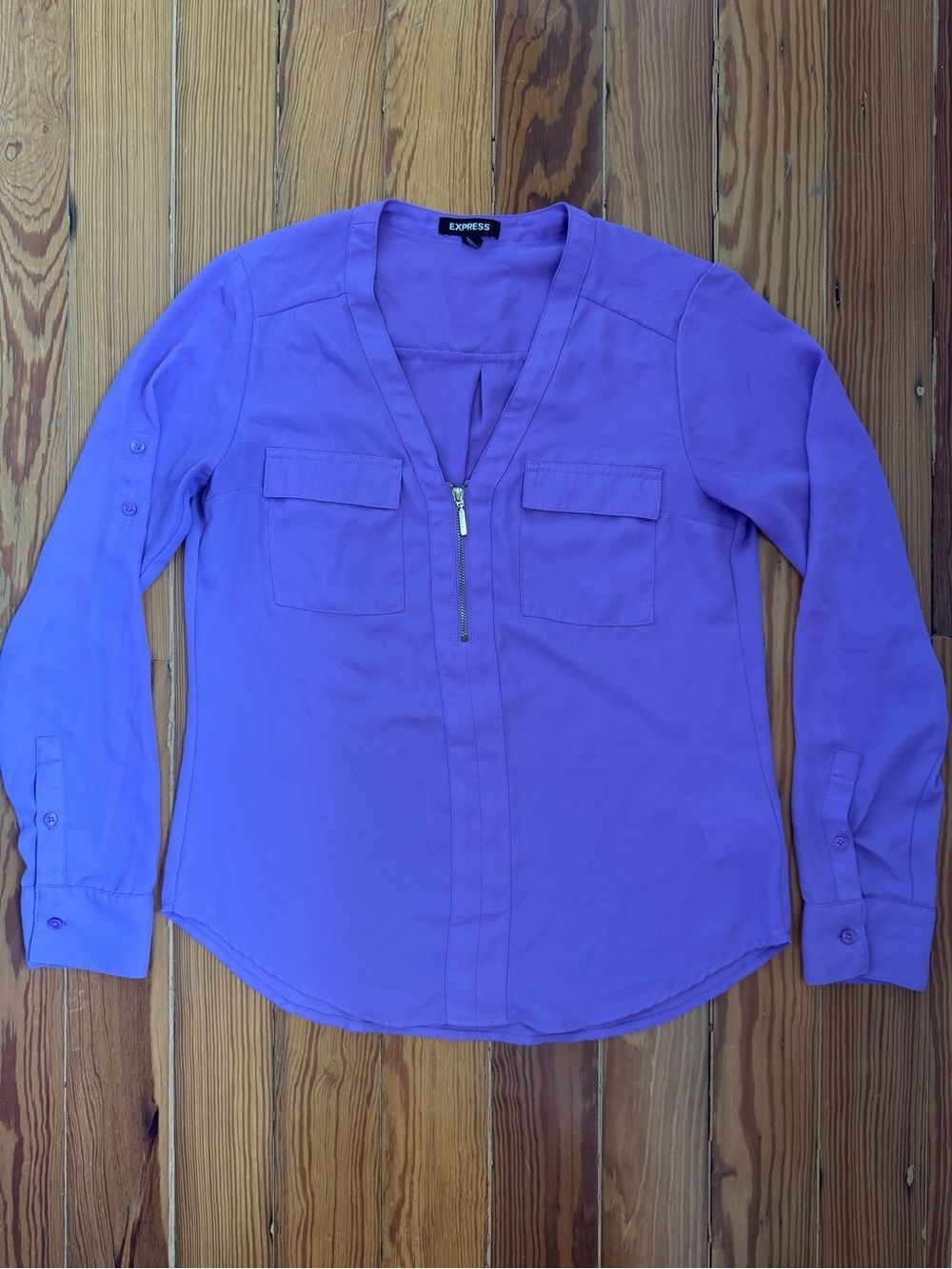 Express Zip-Front Blouse
